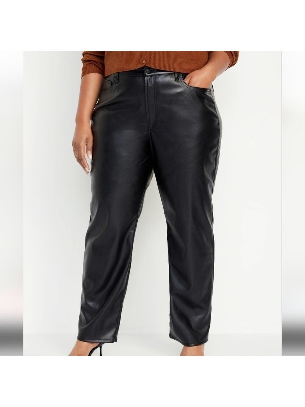 22 - Old Navy • High-Waisted OG Loose Faux-Leather Pants